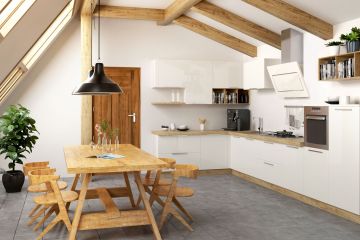 Угловая кухня из пластика Lora 7