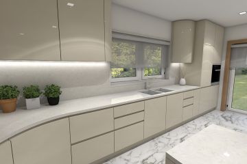 Кухня из акрила Ostin 1