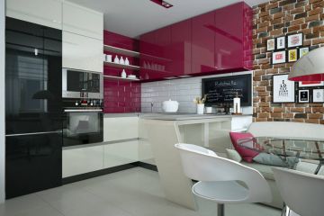 Кухня из акрила угловая Ostin 23