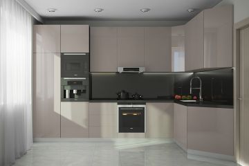 Кухня из акрила Ostin 25 угловая