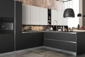 Угловая кухня из Fenix Savanna 13